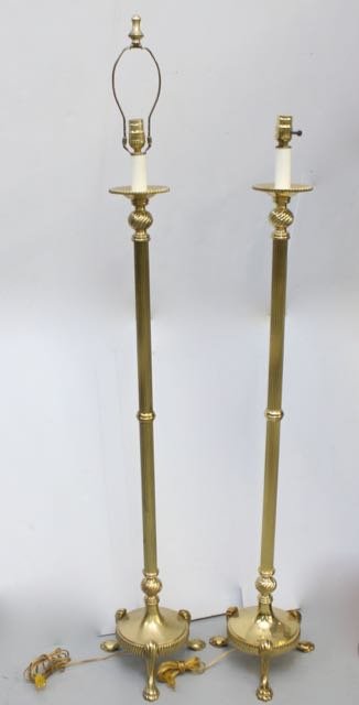 PR. BRASS FLOOR LAMPS (1 of 4)