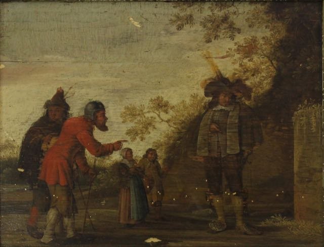 18TH CENTURY OIL ON PANEL (1 of 9)