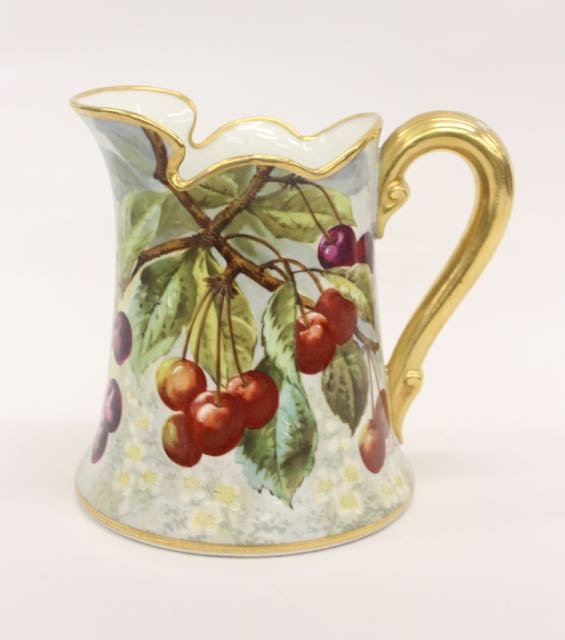 LIMOGES CIDER PITCHER (1 of 3)