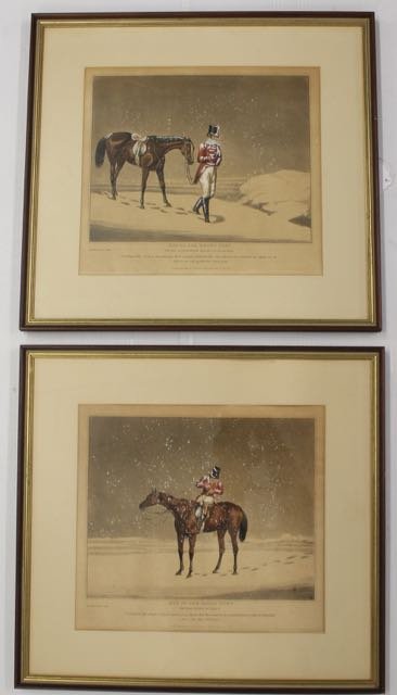 PR. HENRY THOMAS AIKEN ETCHINGS: PR. HENRY THOMAS AIKEN HAND COLORED ETCHINGS - "ONE OF THE WRONG SORT" AND ONE OF THE RIGHT SORT" - PUBLISHED BY S.B. FULLER GALLERY OF FINE ARTS Dimensions:11 1/2" X 12 1/2"
