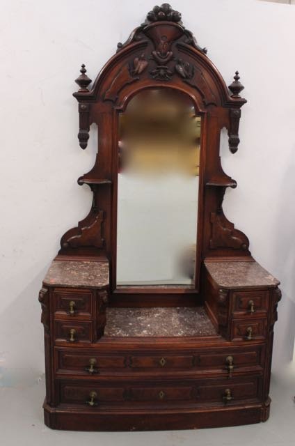 VICTORIAN MARBLE TOP DRESSER (1 of 6)