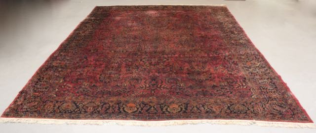 ANTIQUE ROOM SIZE SAROUK CARPET (1 of 7)