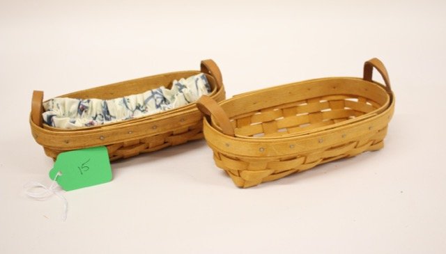 Longaberger Basket: 1992 / 97 (2) Lavender Booking Basket