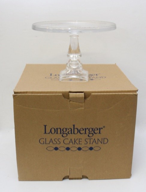 Longaberger Pottery: Glass Cake Stand