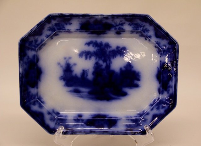 FLOW BLUE PLATTER (1 of 3)