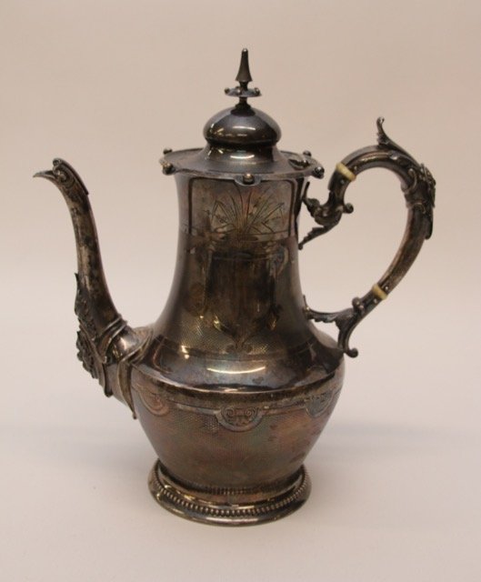 COIN SILVER COFFEE POT (1 of 5)