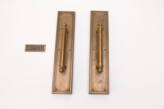 VINTAGE BRASS DOOR PULLS (1 of 2)