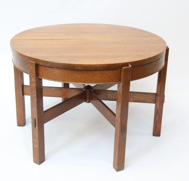 MISSION OAK POKER/GAME TABLE (1 of 5)