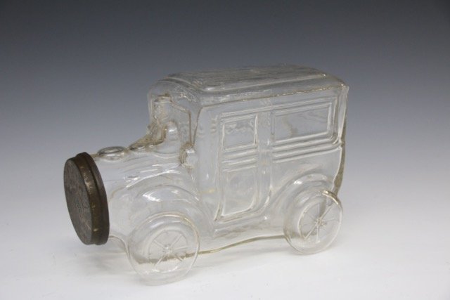 LG. GLASS CANDY CONTAINER (1 of 2)