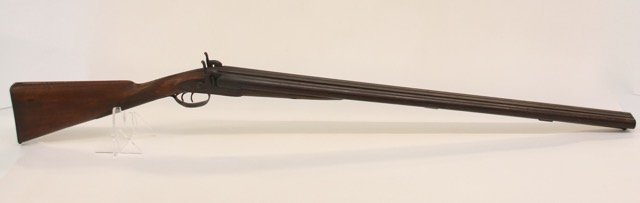 POWELL 10GA DOUBLE: 10GA DOUBE HAMMER, MUZZELOADING SHOTGUN Dimensions: