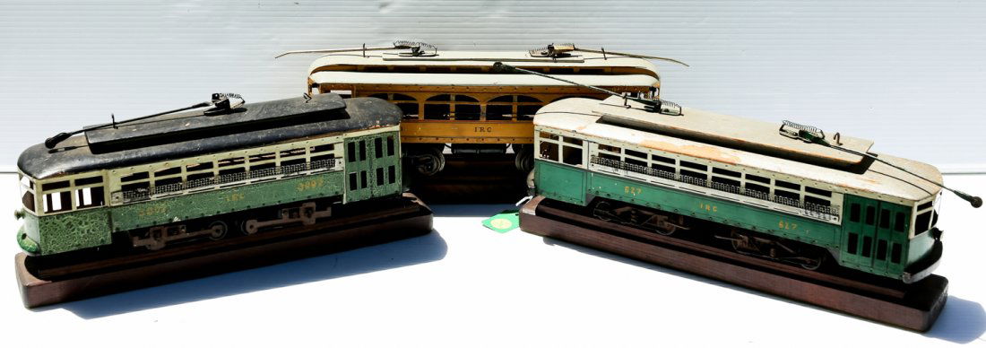 WOOD AND TIN MODEL STREET CARS (1 of 5)