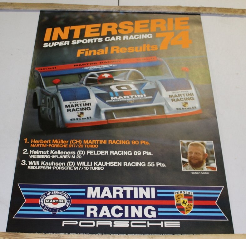 GROUP OF 1970'S PORSCHE POSTERS (1 of 3)