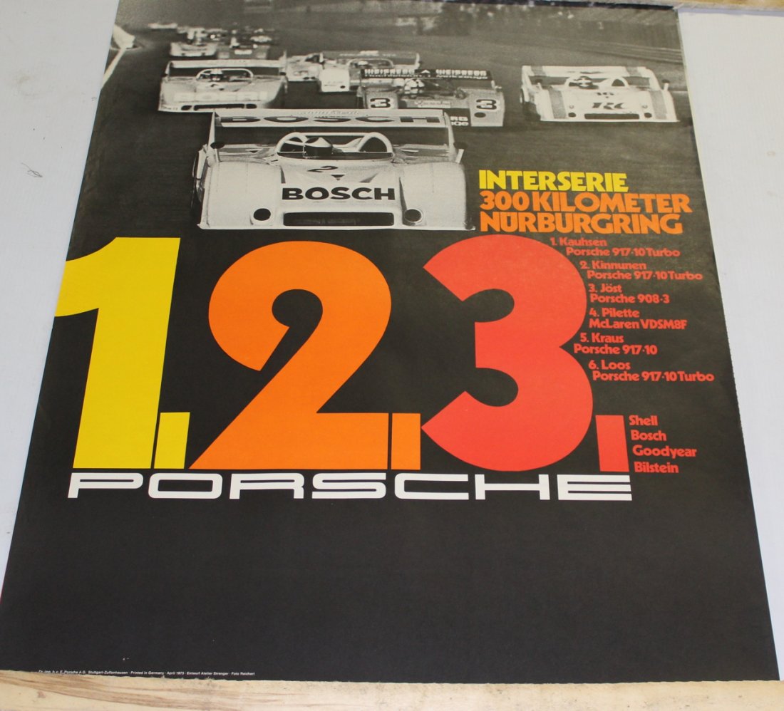 GROUP OF 1970'S PORSCHE POSTERS (1 of 2)