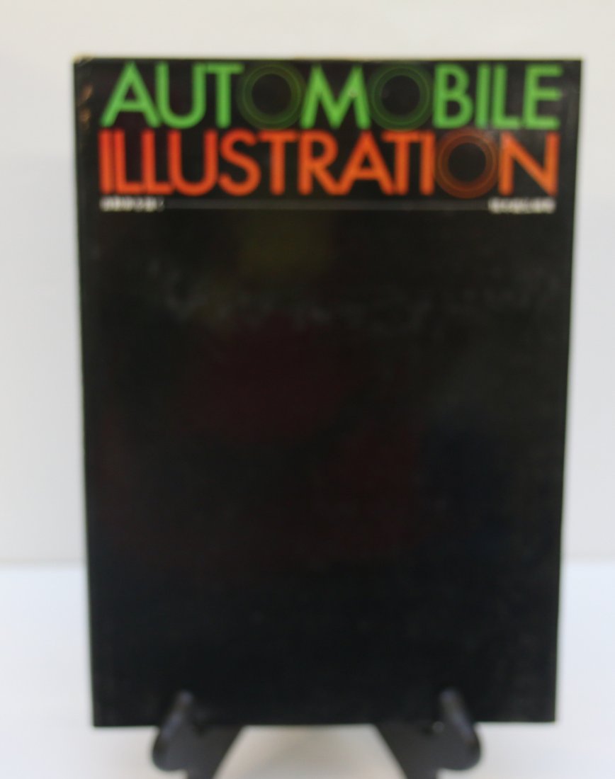 AUTOMOBILE ILLUSTRATION: SIGNED INSIDE BY PETER HELCK 1972 AND YOSHIRO IMOMOTO