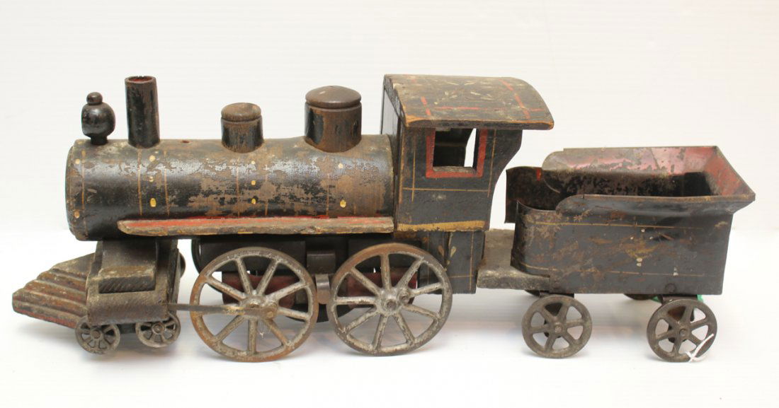 TIN AND WOOD TRAIN (1 of 3)