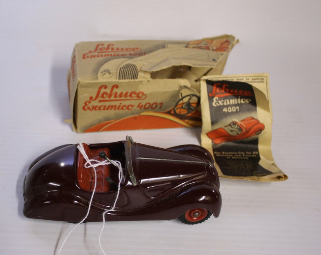 SCHUCO FRICTION TOY: SCHUCO EXAMICO 4001 - MADE IN GERMANY - WITH ORIGINAL BOX - KEY WIND 5 1/2"