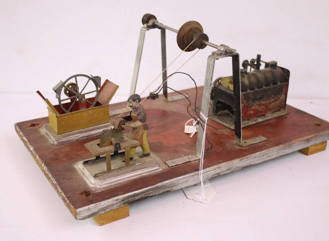 EARLY MODEL SAW MILL ON BASE (1 of 3)