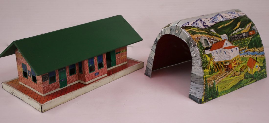 TIN LITHOGRAPH BUILDINGS (1 of 4)