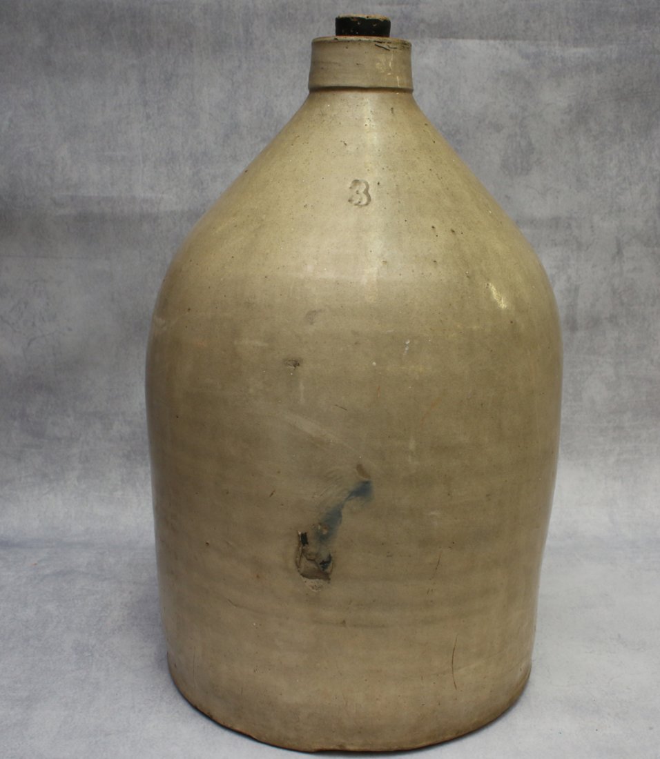 3 GAL. STONEWARE JUG (1 of 4)