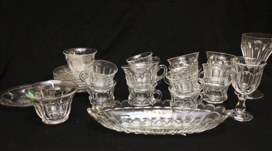 26 PCS OF CLEAR HEISEY GLASS (1 of 1)