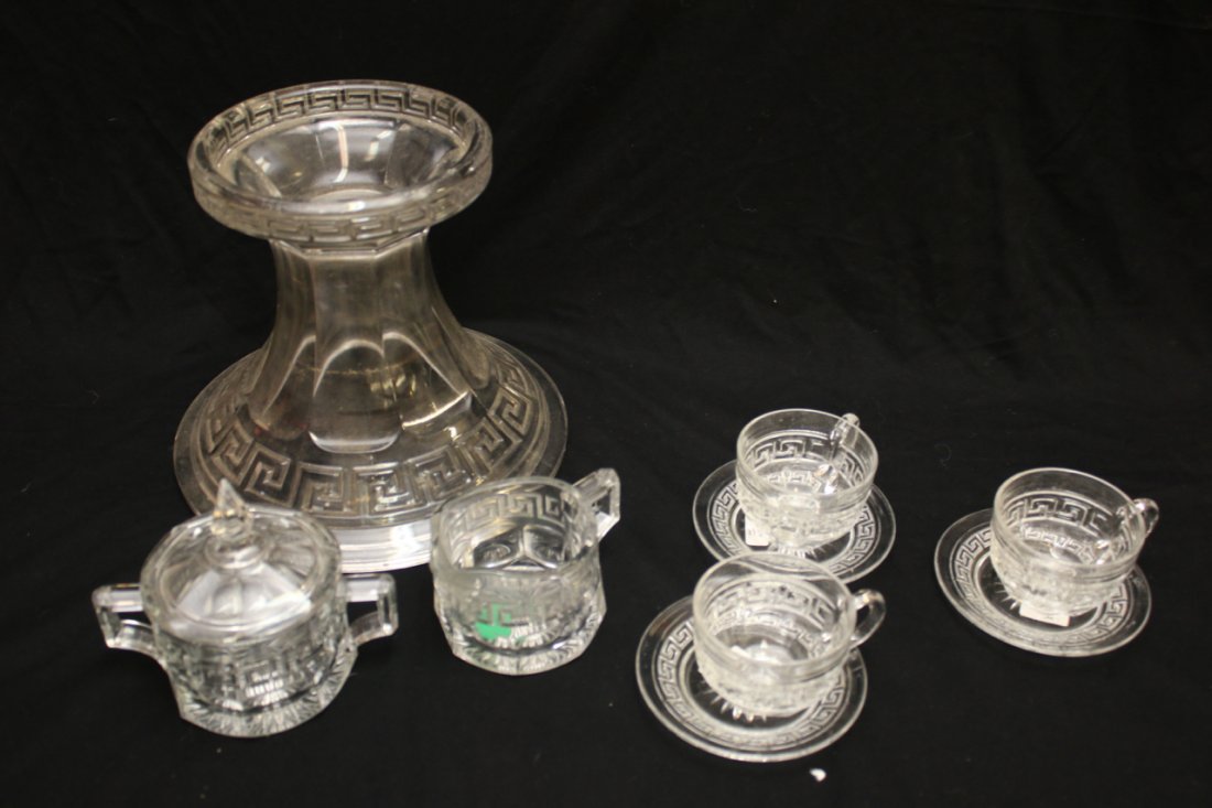 9 PCS CLEAR HEISEY GLASS (1 of 1)