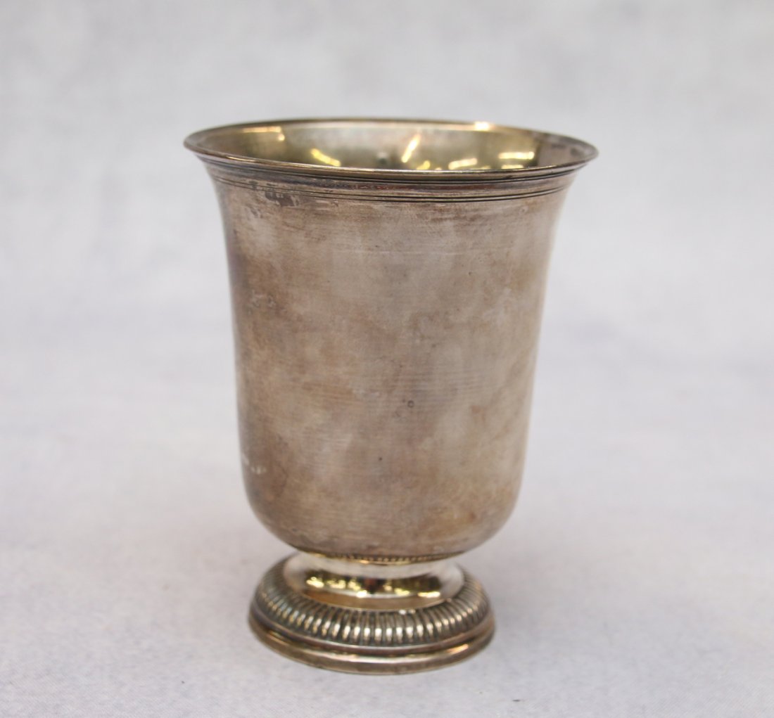 FRENCH SILVER FOOTED BEAKER (1 of 3)
