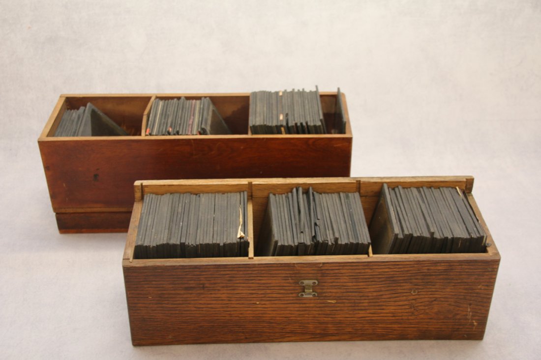 (2) BOXES OF GLASS SLIDES (1 of 5)