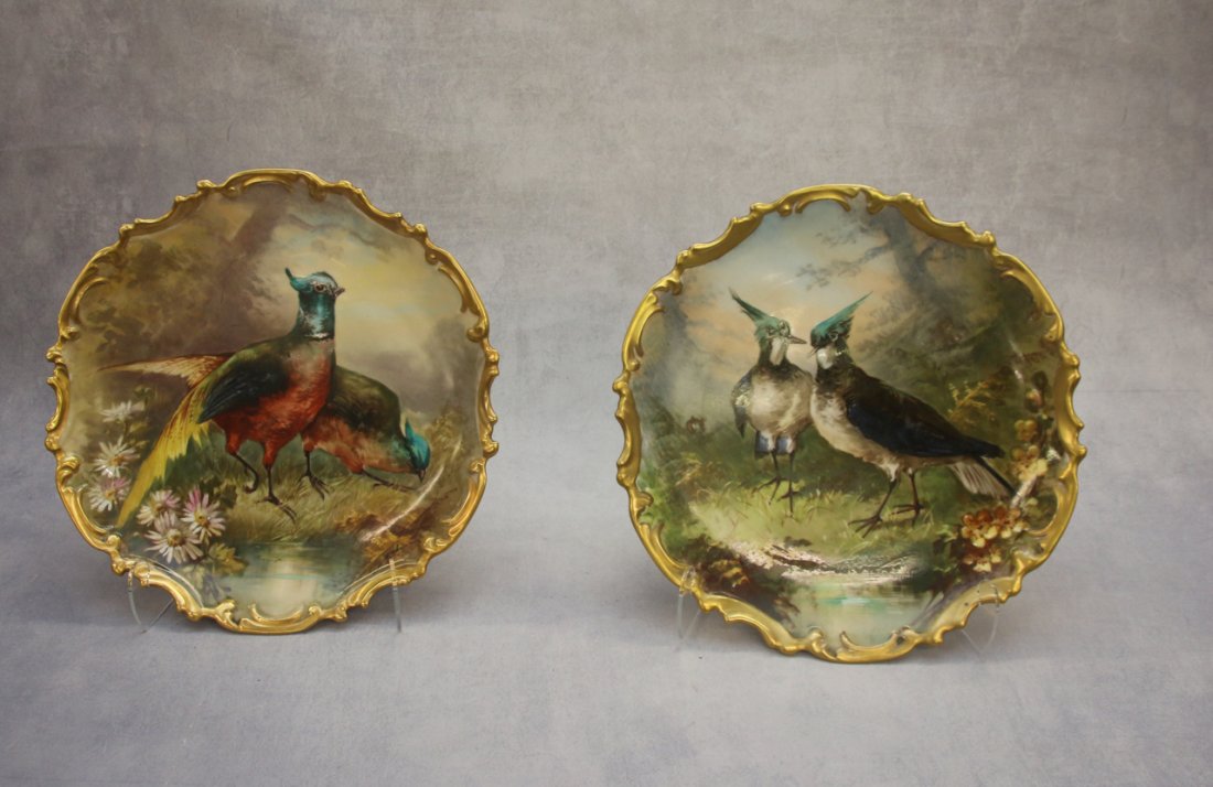 PR. HAND PAINTED LIMOGES FRANCE PLATES (1 of 5)