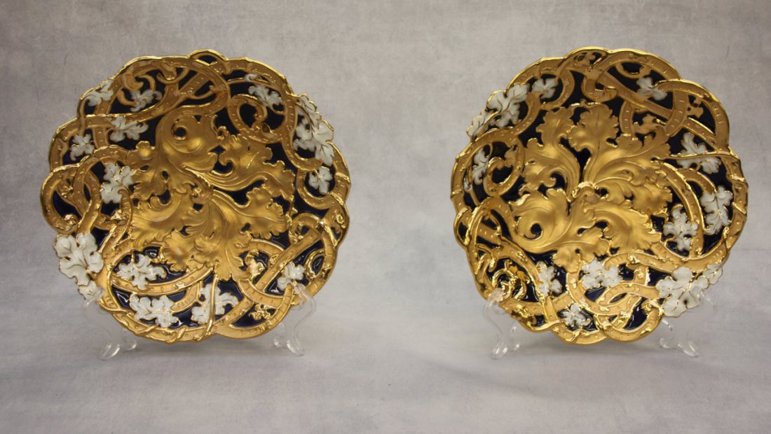 PR. MEISSEN PORCELAIN NEW GOLD SERVING BOWLS (1 of 2)