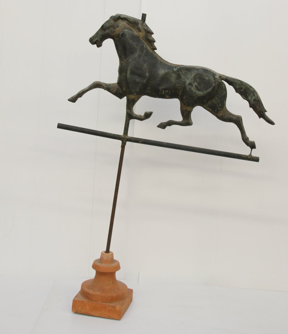 19TH CENTURY COPPER HORSE WEATHER VANE (1 of 1)