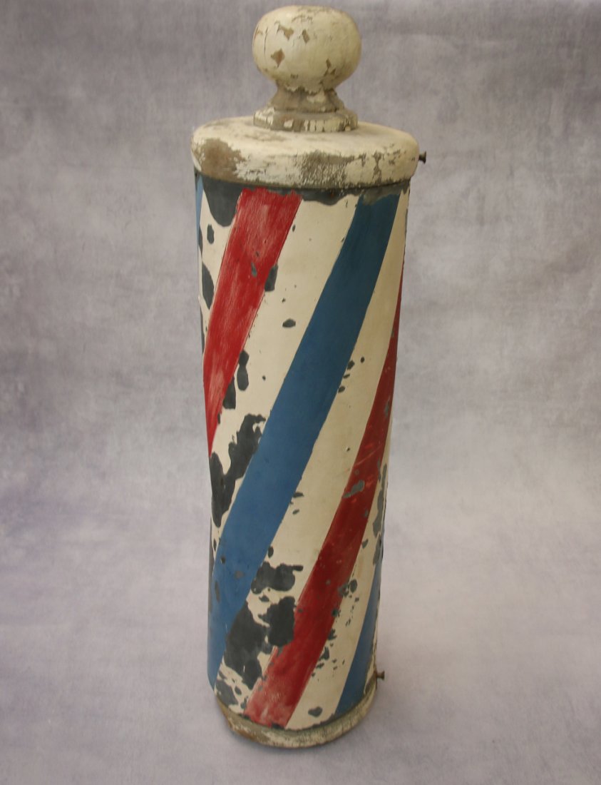 FOLK ART BARBER POLE (1 of 3)