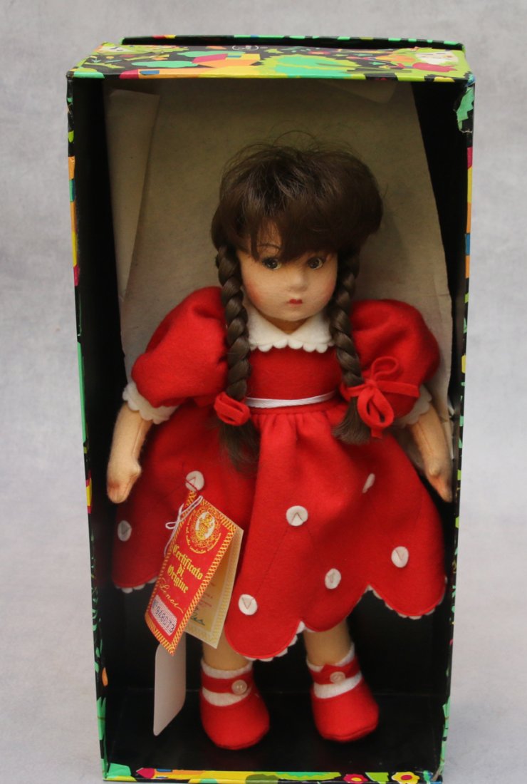 VINTAGE LENCI DOLL: SER# 948073 - "LUIGINA" - IN ORIGINAL BOX - 14"