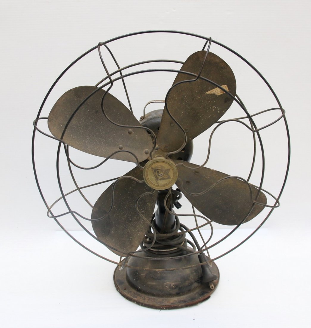 R&M OSCILLATING BRASS BLADE FAN (1 of 4)