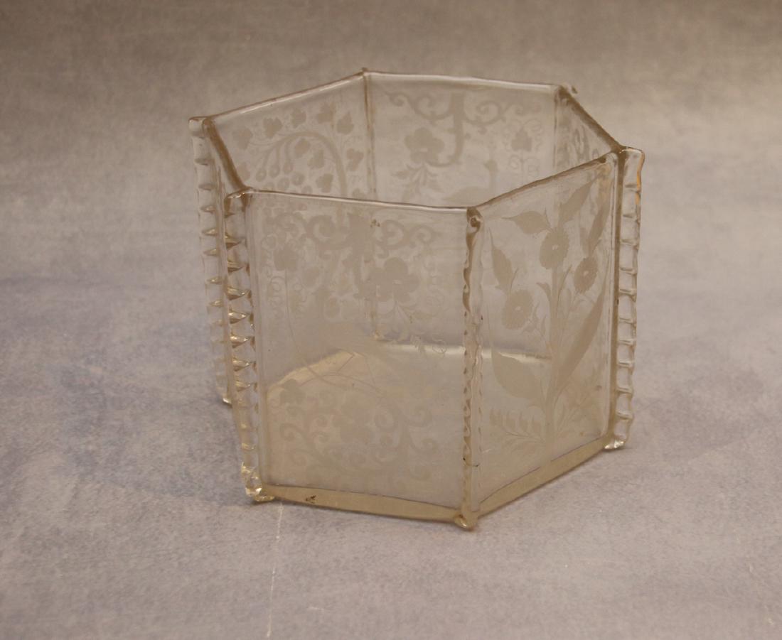 OCTAGONAL ETCHED BOWL (1 of 2)