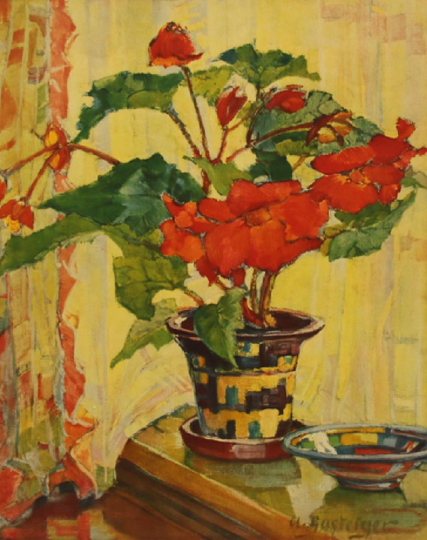 ANNA SOPHIE GASTIEGER HAND COLORED PRINT (1 of 2)