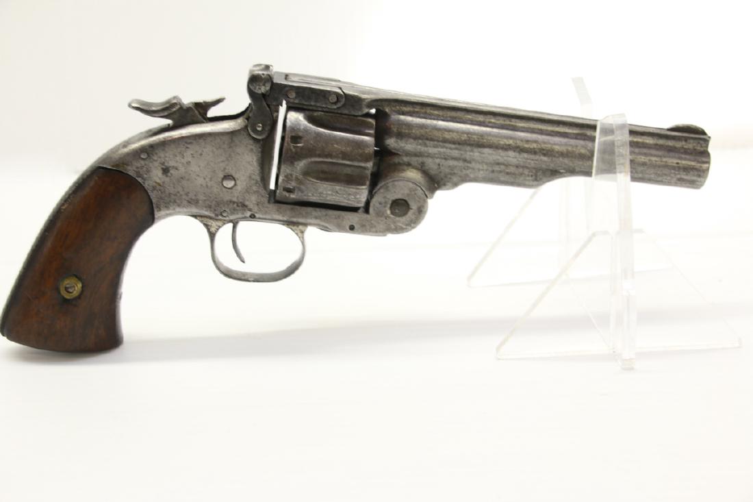 SMITH AND WESSON REVOLVER: SMITH AND WESSON SCHOFIELD REVOLVER - .44CAL - SER# 6660 - 5 1/2" BARREL - NOT WORKING NOT WORKING - GOOD OVERALL CONDITION