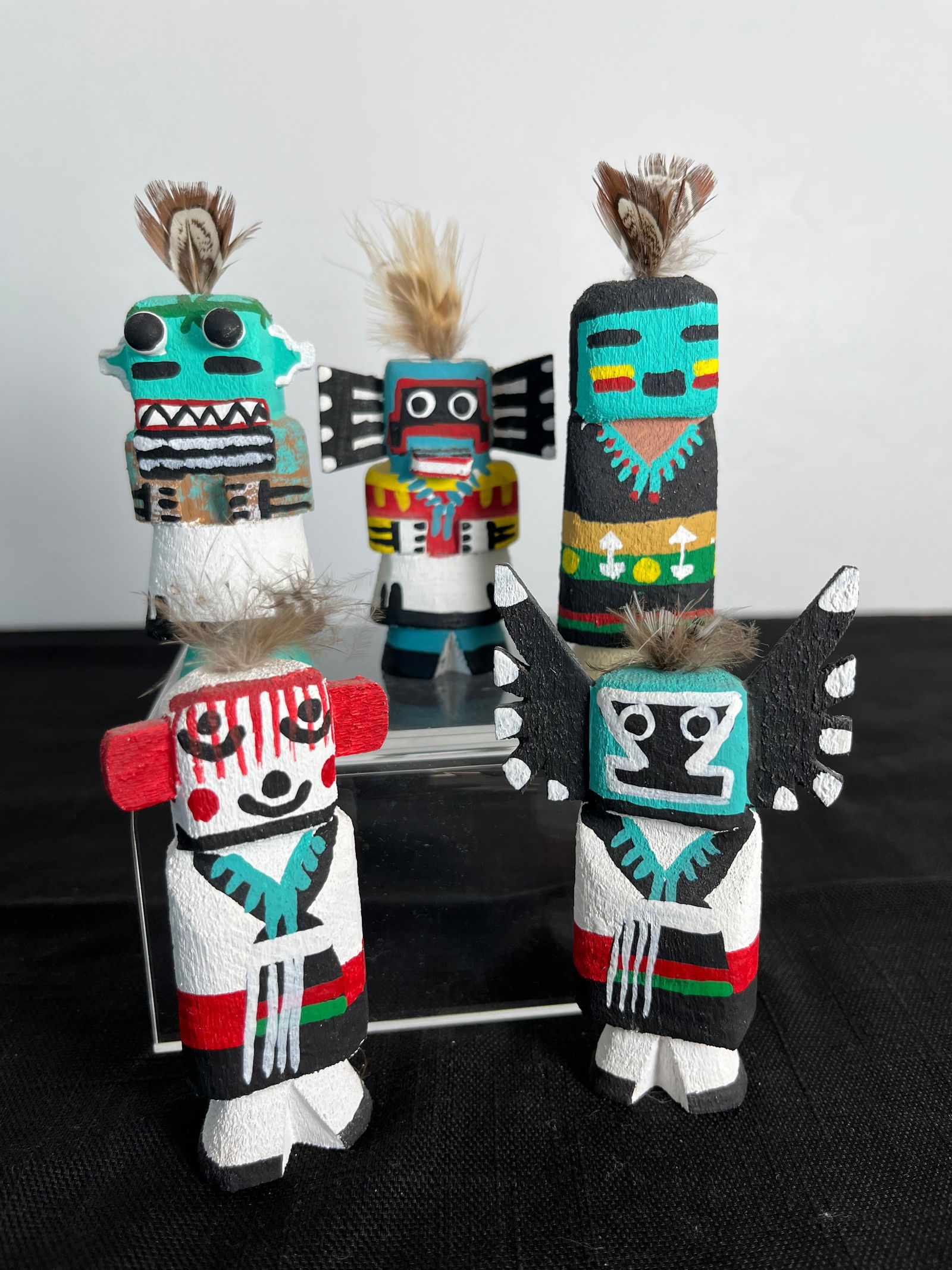 Set of Five Mini Kachinas Pooley (1 of 7)