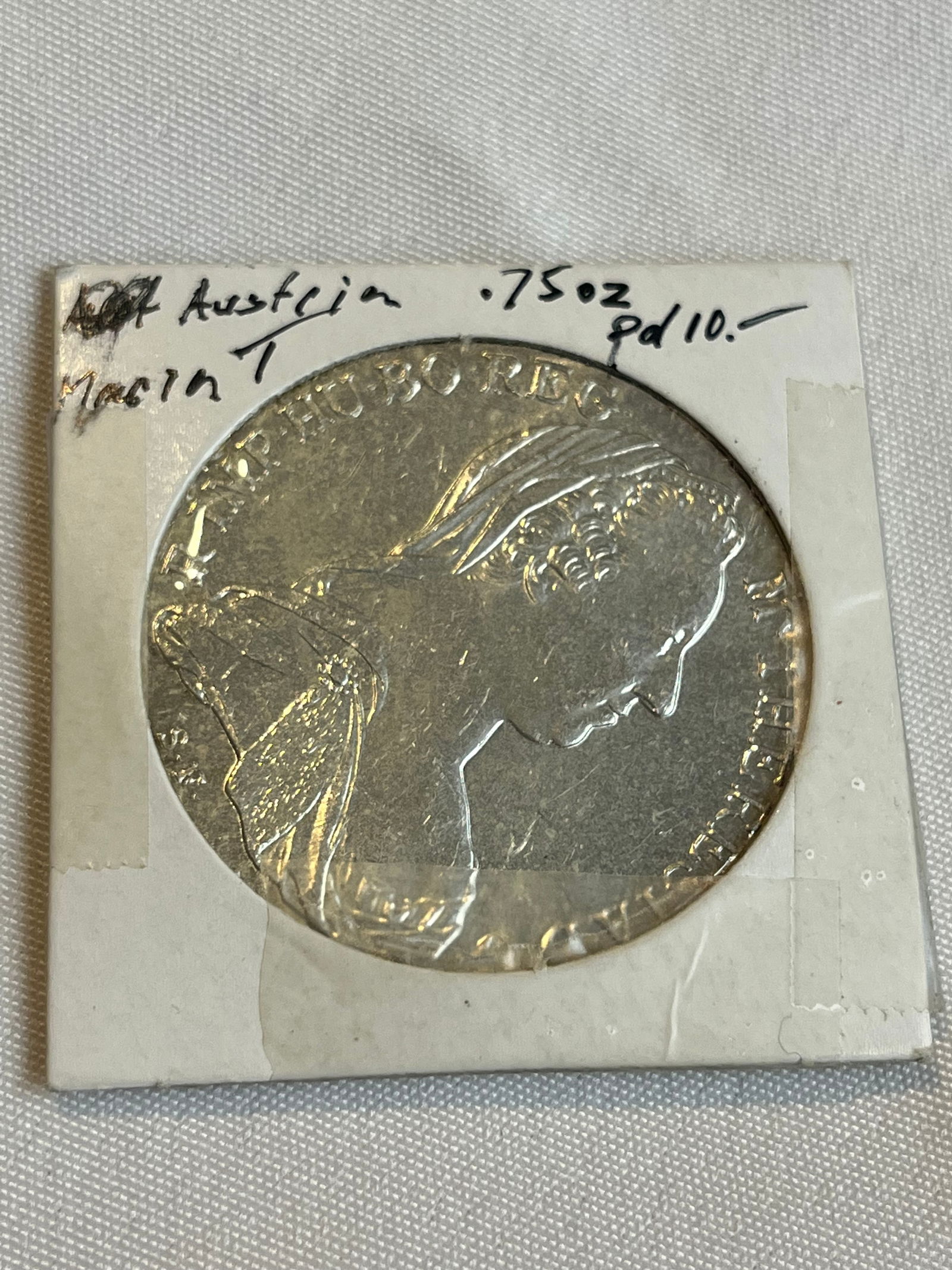 1780 Thaler Maria Theresa Silver Coin, Austria (1 of 3)