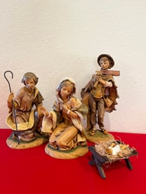 Large Nativity Figures, 4 Pieces