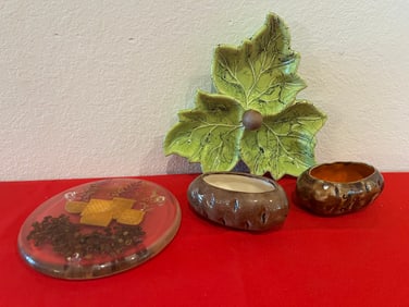 Mid Century California Dishes, 4 Pieces