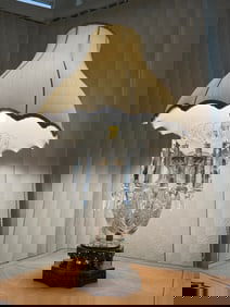 Large Vintage Crystal Lamp