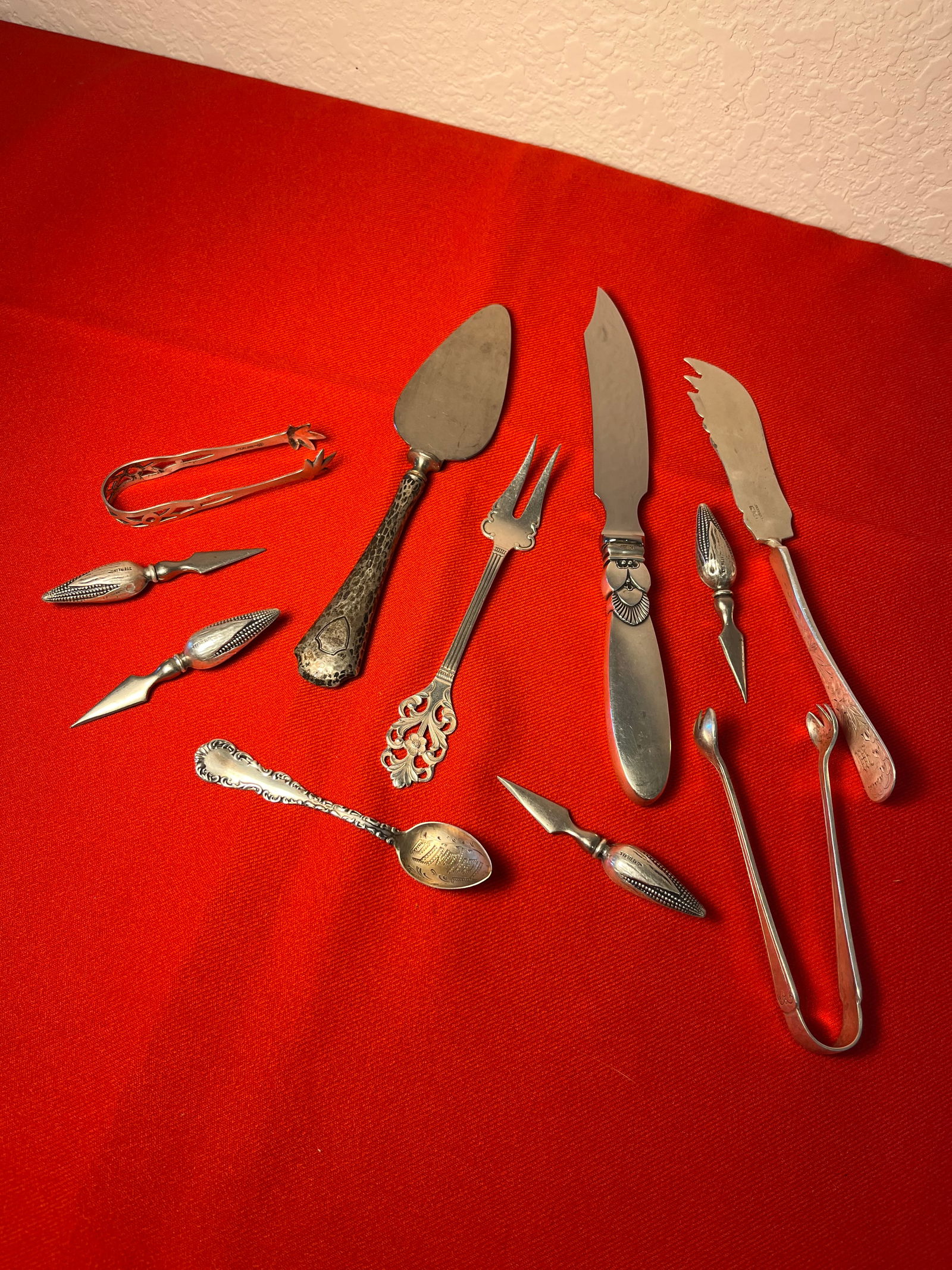 Sterling Dinnerware Accessory Lot, 11 Pieces (1 of 8)