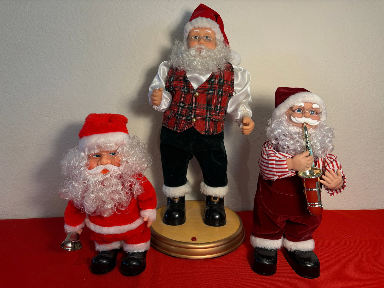 Vintage 3 Piece Santa Claus Mechanical Figures (1 of 2)