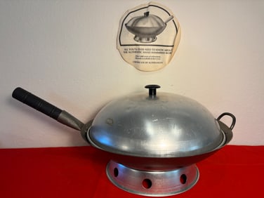 Hand Hammered Wok, 4 Pieces