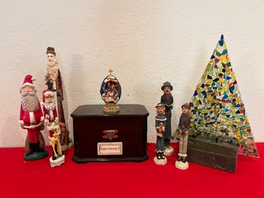 Peace on Earth Music Box Lot, 9 Pieces