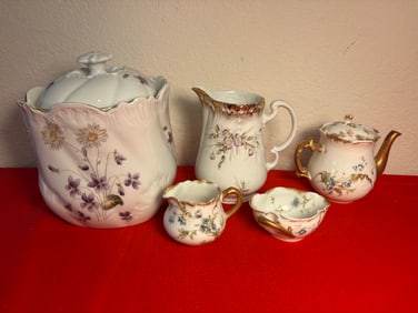 Two Vintage Porcelain Tea Sets, 7 Pieces