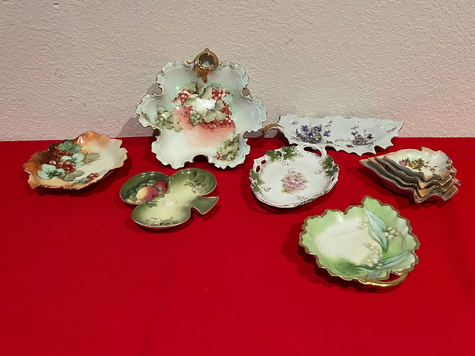 Porcelain Leaf Dish Lot, 10 Pieces (1 of 10)