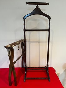 Vintage Coat Rack & Luggage Rack