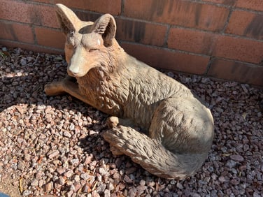 Concrete Garden Art Coyote