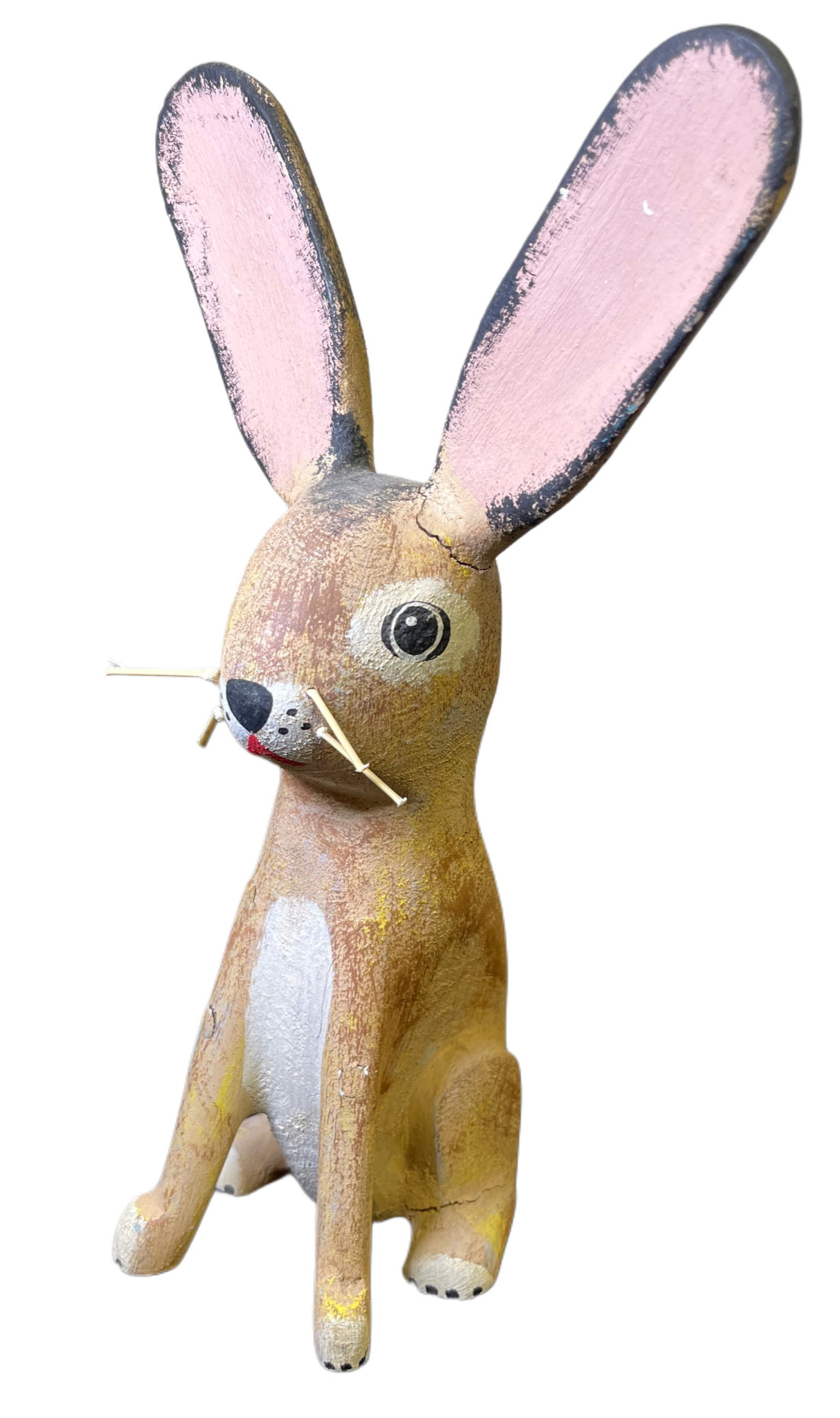 David Alverez Oaxacan Rabbit: Handmade/Painted. Used, cracks and scuffs. See all Photos. Signed.